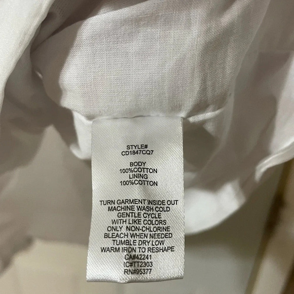 Sanctuary Split Square Neck Short Puff Sleeve Shirred Poplin Mini Dress size 12 - Picture 5 of 7